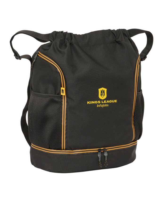 Zainetto con Cordini Kings League Nero 35 x 40 x 1 cm