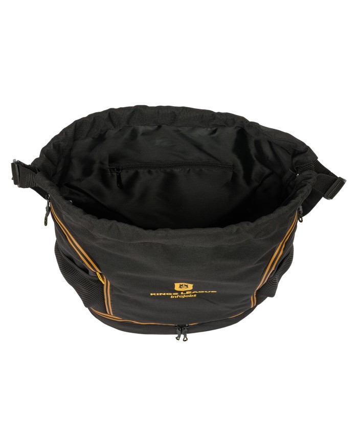 Zainetto con Cordini Kings League Nero 35 x 40 x 1 cm