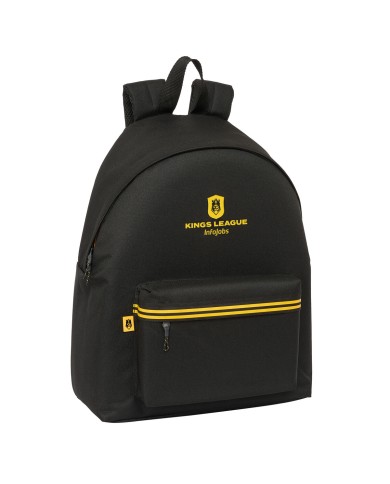 Zaino Scuola Kings League Nero 33 x 42 x 15 cm
