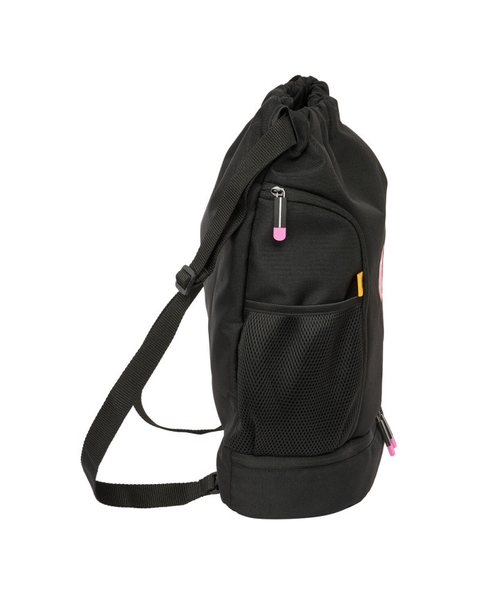 Zainetto con Cordini Kings League Porcinos Nero 35 x 40 x 1 cm Zainetto con Cordini Kings League Porcinos Nero 35 x 40 x 1 cm