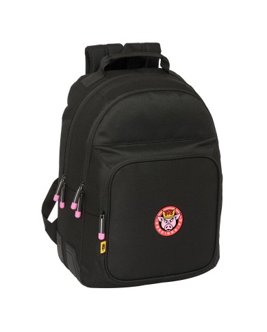 Zaino Scuola Kings League Porcinos Nero 32 x 42 x 15 cm