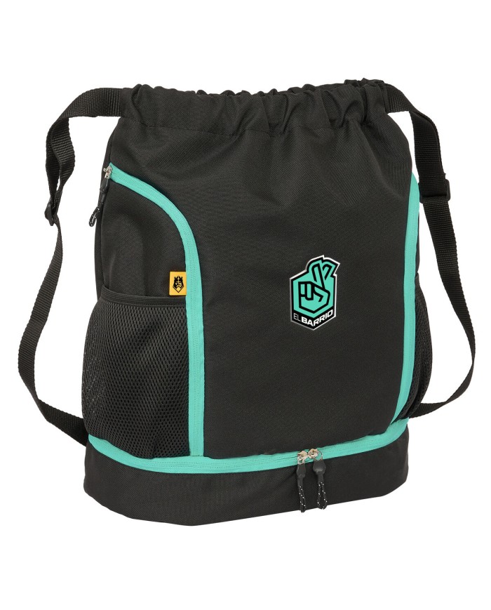 Zainetto con Cordini Kings League El barrio Nero 35 x 40 x 1 cm