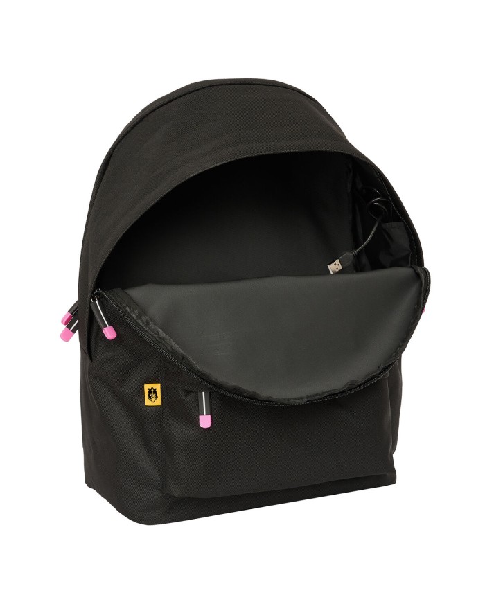 Zaino per PC Portatile e Tablet con Uscita USB Kings League +usb kings league Nero 31 x 44 x 18 cm Zaino per PC Portatile e Tablet con Uscita USB Kings League +usb kings league Nero 31 x 44 x 18 cm