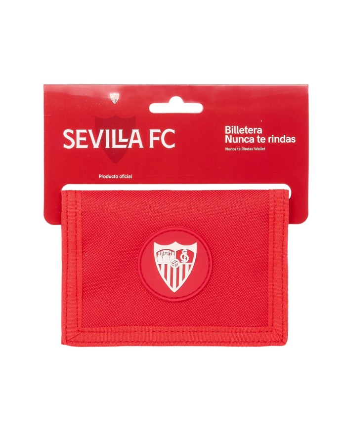 Portafogli Sevilla Fútbol Club Rosso 12,5 x 9,5 x 1 cm