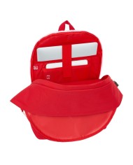 Zaino per PC Portatile e Tablet con Uscita USB Sevilla Fútbol Club Rosso 31 x 44 x 18 cm