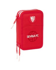 Plumier Triplo Sevilla Fútbol Club Rosso 12,5 x 19,5 x 5,5 cm 36 Pezzi Plumier Triplo Sevilla Fútbol Club Rosso 12,5 x 19,5 x 5,5 cm 36 Pezzi