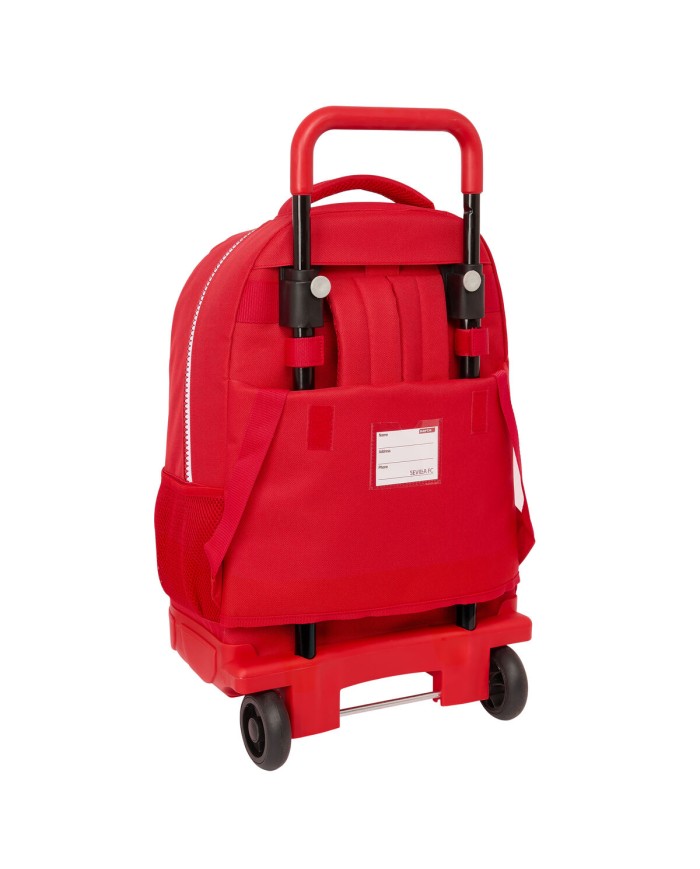 Trolley per la Scuola Sevilla Fútbol Club Rosso 33 x 45 x 22 cm