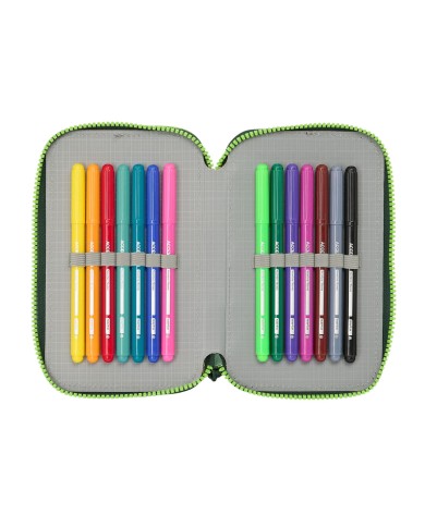 Astuccio Doppio Real Betis Balompié Verde 12.5 x 19.5 x 4 cm 28 Pezzi