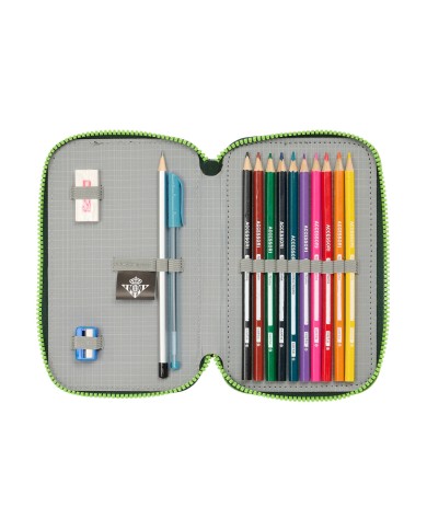 Astuccio Doppio Real Betis Balompié Verde 12.5 x 19.5 x 4 cm 28 Pezzi