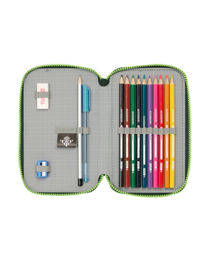 Astuccio Doppio Real Betis Balompié Verde 12.5 x 19.5 x 4 cm 28 Pezzi Astuccio Doppio Real Betis Balompié Verde 12.5 x 19.5 x 4 cm 28 Pezzi