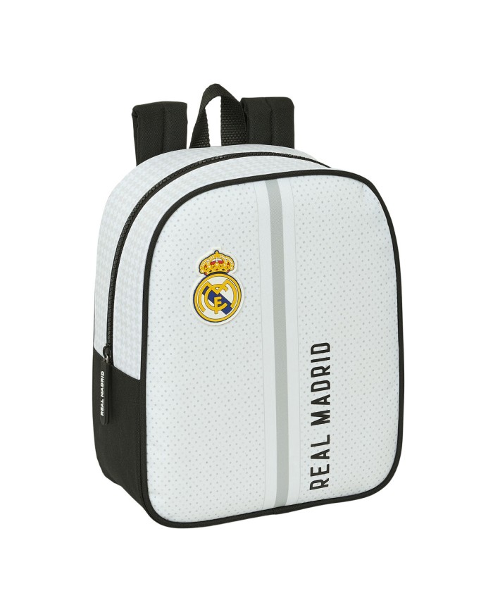 Zaino per Bambini Real Madrid C.F. 24/25 Bianco Grigio 22 x 27 x 10 cm