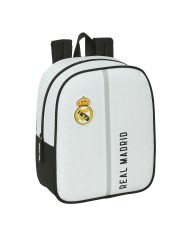 Trolley per la Scuola Real Madrid C.F. Bianco Grigio 22 x 27 x 10 cm