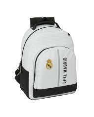 Borsa per la scuola Real Madrid C.F. Bianco Grigio 38 x 28 x 6 cm Borsa per la scuola Real Madrid C.F. Bianco Grigio 38 x 28 x 6 cm
