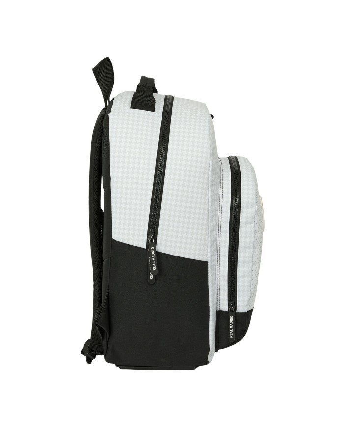 Zaino Scuola Real Madrid C.F. 24/25 Bianco Grigio 32 x 42 x 15 cm Zaino Scuola Real Madrid C.F. 24/25 Bianco Grigio 32 x 42 x 15 cm