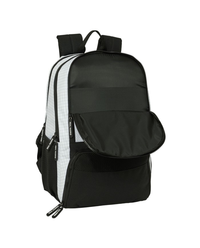 Zaino da Padel Real Madrid C.F. 24/25 Bianco Grigio Zaino da Padel Real Madrid C.F. 24/25 Bianco Grigio