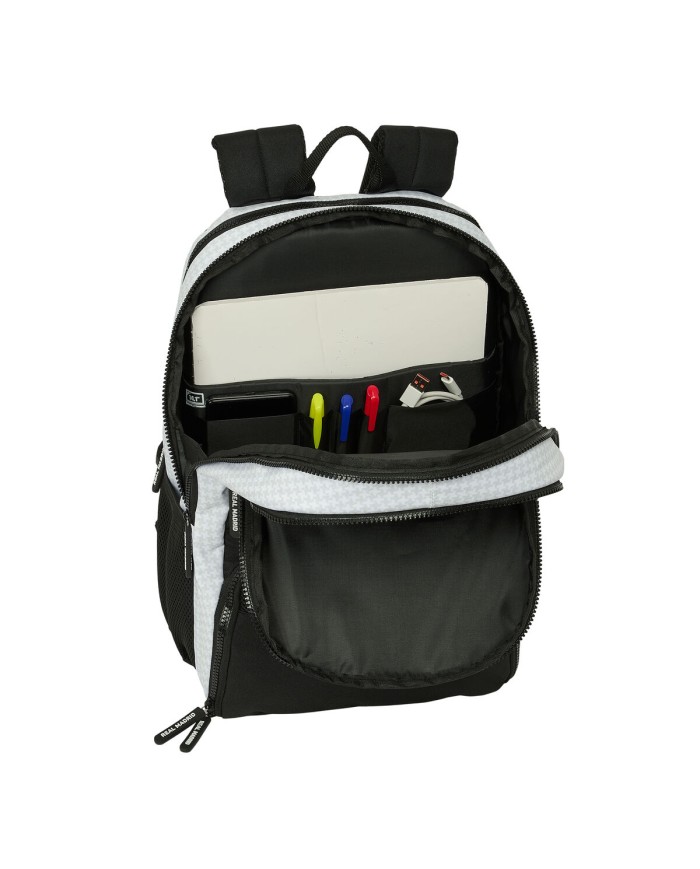 Zaino da Padel Real Madrid C.F. 24/25 Bianco Grigio Zaino da Padel Real Madrid C.F. 24/25 Bianco Grigio