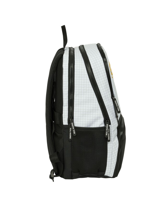 Zaino da Padel Real Madrid C.F. 24/25 Bianco Grigio Zaino da Padel Real Madrid C.F. 24/25 Bianco Grigio