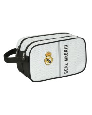 Necessaire da Viaggio Real Madrid C.F. Bianco Grigio Sportivo 26 x 15 x 12.5 cm