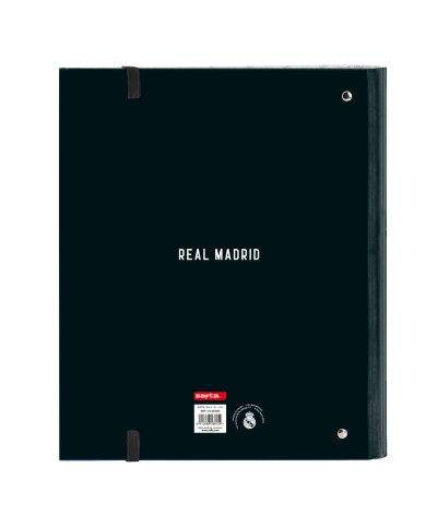 Raccoglitore ad anelli Real Madrid C.F. Bianco Grigio 27 x 32 x 3.5 cm