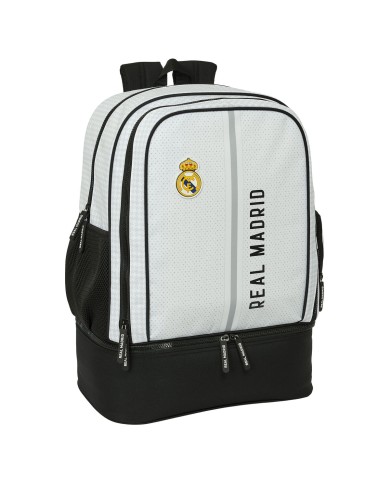 Zaino Sportivo Real Madrid C.F. 24/25 Bianco Grigio 35 x 50 x 24 cm Zaino Sportivo Real Madrid C.F. 24/25 Bianco Grigio 35 x 50 x 24 cm