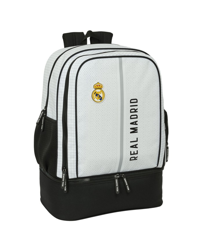 Zaino Sportivo Real Madrid C.F. 24/25 Bianco Grigio 35 x 50 x 24 cm Zaino Sportivo Real Madrid C.F. 24/25 Bianco Grigio 35 x 50 x 24 cm