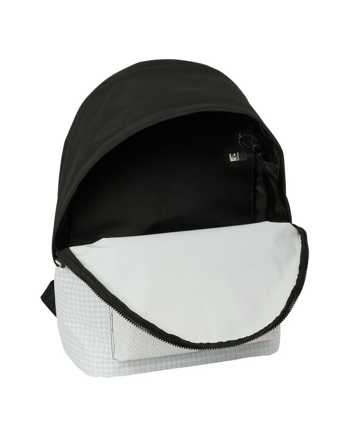 Zaino per Portatile Real Madrid C.F. 24/25 Bianco Grigio 31 x 44 x 18 cm 15,6" Zaino per Portatile Real Madrid C.F. 24/25 Bianco Grigio 31 x 44 x 18 cm 15,6"