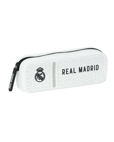 Necessaire Real Madrid C.F. 24/25 Bianco Grigio 18.5 x 7.5 x 5.5 cm Quadrato