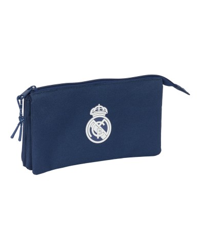 Portaoggetti Triplo Real Madrid C.F. Blu Marino 22 x 12 x 3 cm
