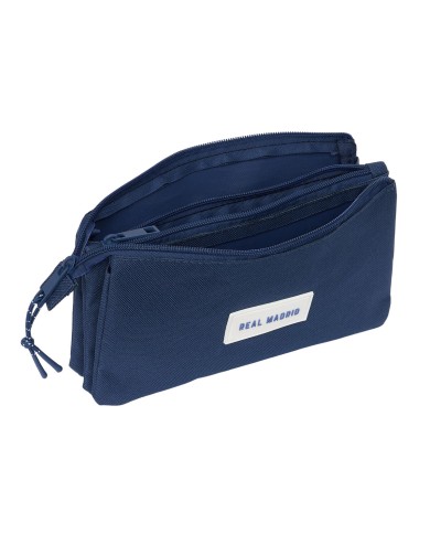 Portaoggetti Triplo Real Madrid C.F. Blu Marino 22 x 12 x 3 cm