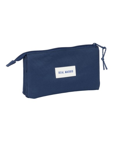 Portaoggetti Triplo Real Madrid C.F. Blu Marino 22 x 12 x 3 cm