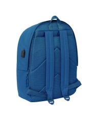 Zaino per Portatile Real Madrid C.F. Azzurro 31 x 44 x 18 cm Zaino per Portatile Real Madrid C.F. Azzurro 31 x 44 x 18 cm