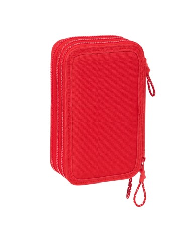 Plumier Triplo Atlético Madrid Rosso 12,5 x 19,5 x 5,5 cm 36 Pezzi