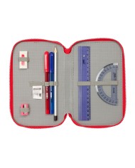 Plumier Triplo Atlético Madrid Rosso 12,5 x 19,5 x 5,5 cm 36 Pezzi Plumier Triplo Atlético Madrid Rosso 12,5 x 19,5 x 5,5 cm 36 Pezzi