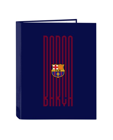 Raccoglitore ad anelli F.C. Barcelona 24/25 Rosso Granato Blu Marino A4 26.5 x 33 x 4 cm
