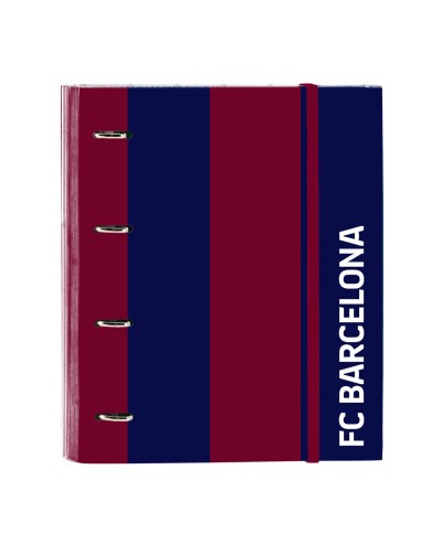 Raccoglitore ad anelli F.C. Barcelona 24/25 Rosso Granato Blu Marino 27 x 32 x 3.5 cm