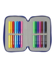 Astuccio Doppio F.C. Barcelona Rosso Granato Blu Marino 12.5 x 19.5 x 4 cm 28 Pezzi Astuccio Doppio F.C. Barcelona Rosso Granato Blu Marino 12.5 x 19.5 x 4 cm 28 Pezzi