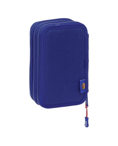 Plumier Triplo F.C. Barcelona 24/25 Rosso Granato Blu Marino 12,5 x 19,5 x 5,5 cm 36 Pezzi