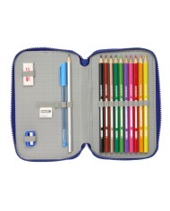 Astuccio Doppio F.C. Barcelona Rosso Granato Blu Marino 12.5 x 19.5 x 4 cm 28 Pezzi Astuccio Doppio F.C. Barcelona Rosso Granato Blu Marino 12.5 x 19.5 x 4 cm 28 Pezzi