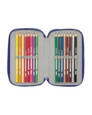 Plumier Triplo F.C. Barcelona 24/25 Rosso Granato Blu Marino 12,5 x 19,5 x 5,5 cm 36 Pezzi Plumier Triplo F.C. Barcelona 24/25 Rosso Granato Blu Marino 12,5 x 19,5 x 5,5 cm 36 Pezzi