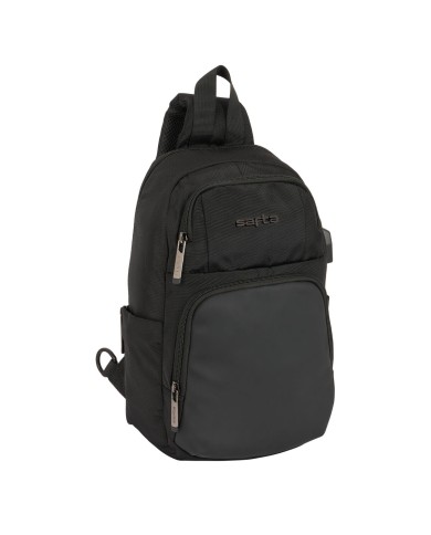 Zaino Safta Black Nero 18 x 34 x 12 cm