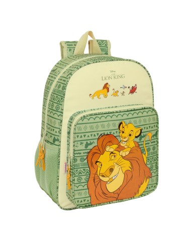 Zaino Scuola Mufasa Verde Beige 33 x 42 x 14 cm