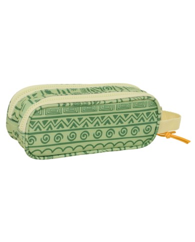 Portaoggetti Doppio Mufasa Verde Beige 21 x 8 x 6 cm