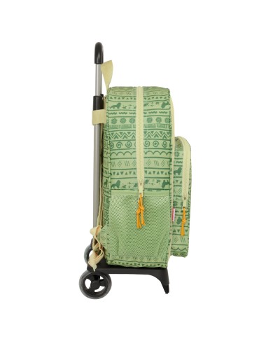 Trolley per la Scuola Mufasa Verde Beige 33 x 42 x 14 cm