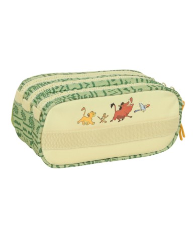 Portaoggetti Triplo Mufasa Verde Beige 21,5 x 10 x 8 cm