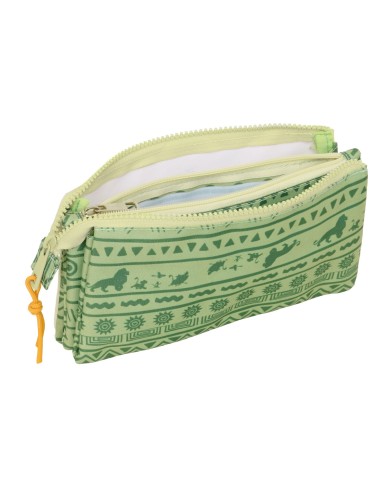 Portaoggetti Triplo Mufasa Verde Beige 22 x 12 x 3 cm