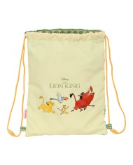 Zainetto con Cordini Mufasa Verde Beige 26 x 34 x 1 cm