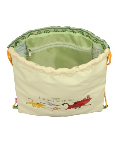 Zainetto con Cordini Mufasa Verde Beige 26 x 34 x 1 cm