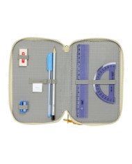 Plumier Triplo Mufasa Verde Beige 12,5 x 19,5 x 5,5 cm 37 Pezzi Plumier Triplo Mufasa Verde Beige 12,5 x 19,5 x 5,5 cm 37 Pezzi