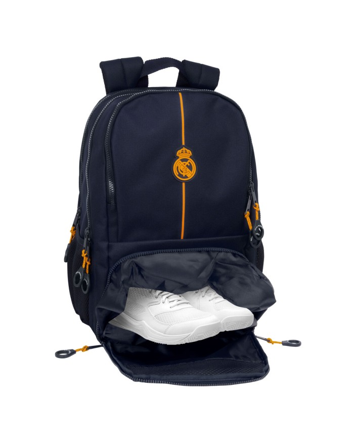 Zaino da Padel Real Madrid C.F. 2nd Kit 24/25 Blu Marino Zaino da Padel Real Madrid C.F. 2nd Kit 24/25 Blu Marino
