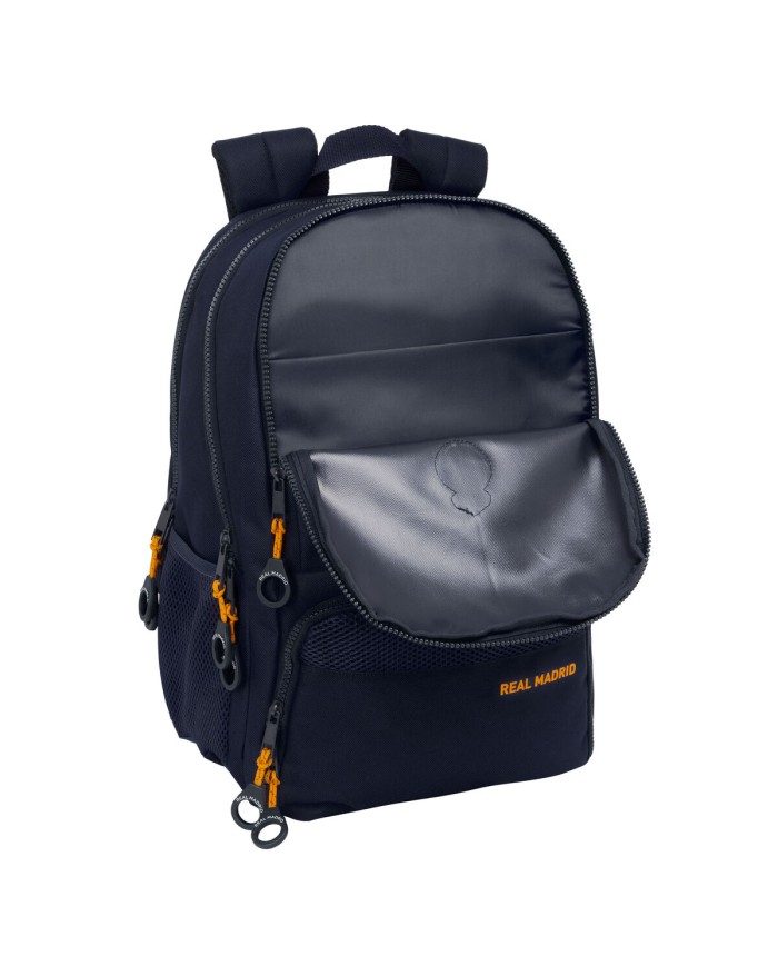 Zaino da Padel Real Madrid C.F. 2nd Kit 24/25 Blu Marino Zaino da Padel Real Madrid C.F. 2nd Kit 24/25 Blu Marino